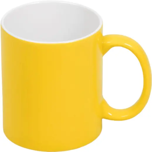 Omega Ceramic Coffee Mug Yellow Unbranded